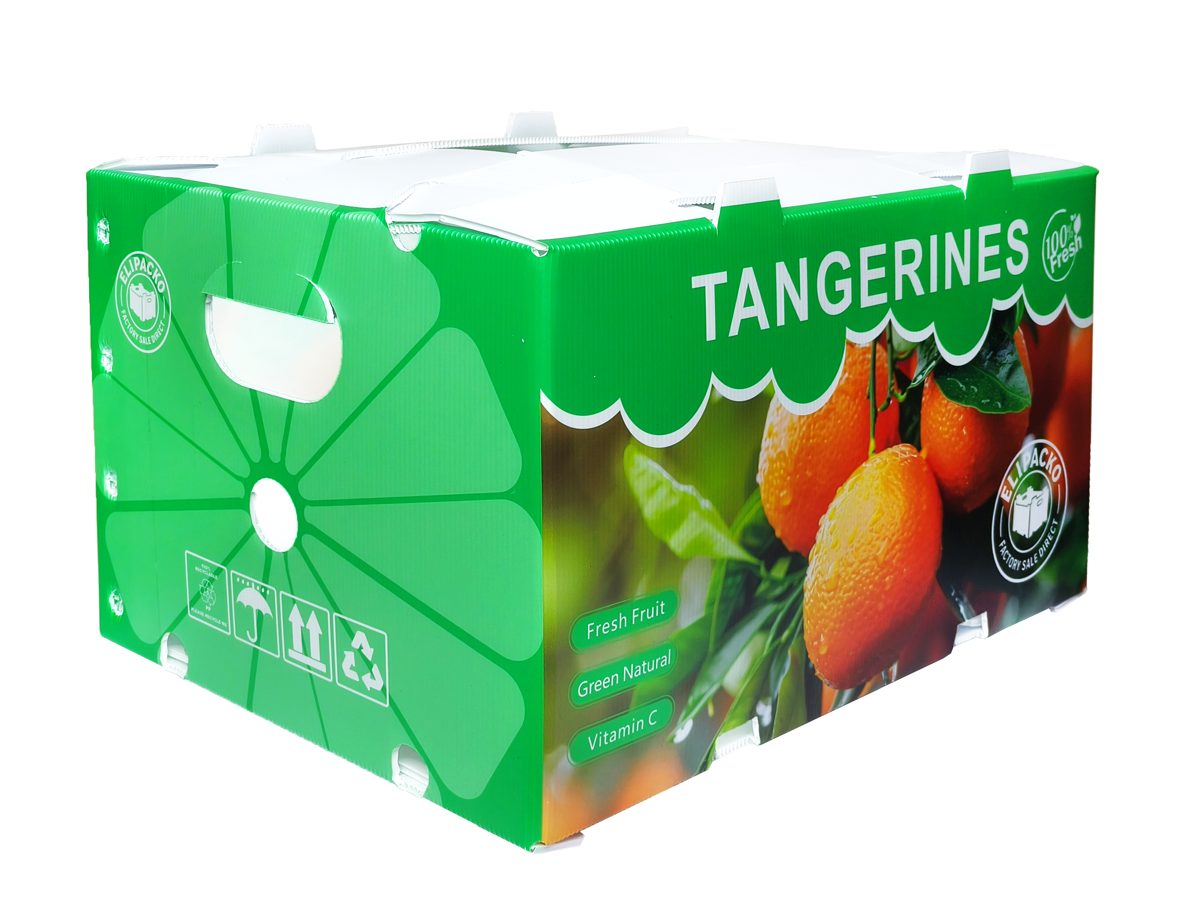 PP corrugated panel — tangerine flat — Elipacko