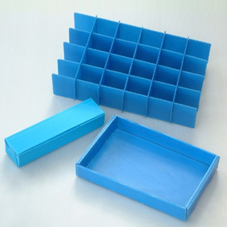 PP corrugated blue divider tray set with cell insert — Elipacko