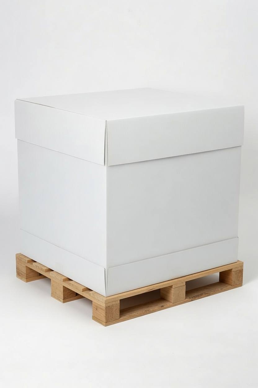 PP gaylord boxes stacked warehouse — Elipacko USA
