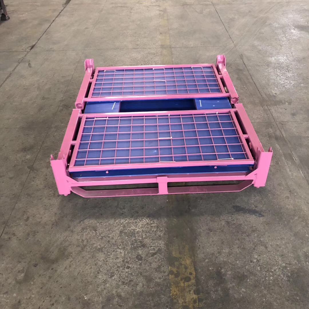 Heavy duty collapsible steel stillage pallet cage wholesale Elipacko USA
